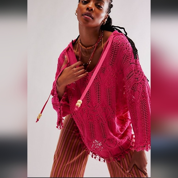 Free people 🖤Sand dollar crochet tunic - Picture 1 of 2